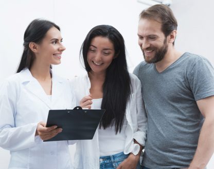 couple taking to dentist